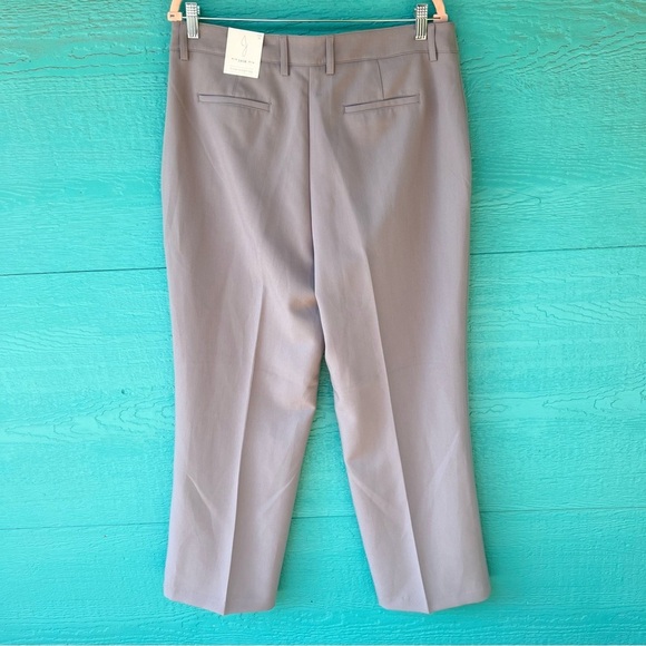 JOIE HIGH WAIST STRAIGHT LEG COMFY STRETCH CAREER TROUSER PANTS GRAY SIZE 14 NWT - Picture 6 of 6